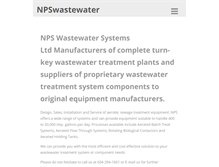 Tablet Screenshot of npswastewater.com